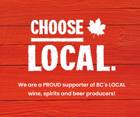 Test reading " Choose Local and We are a PROUD supporter of BC's LOCAL wine, spirits, and beer producers!